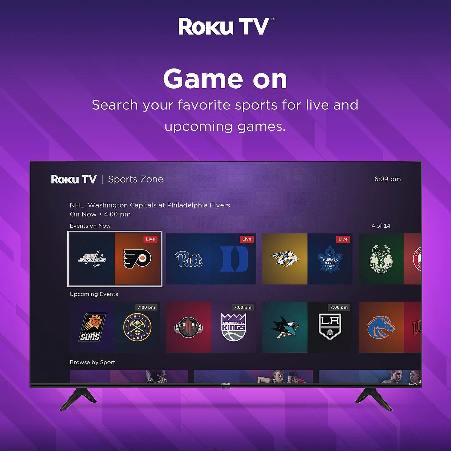 Hisense 43 inch R6G Series LED 4K UHD Smart Roku TV