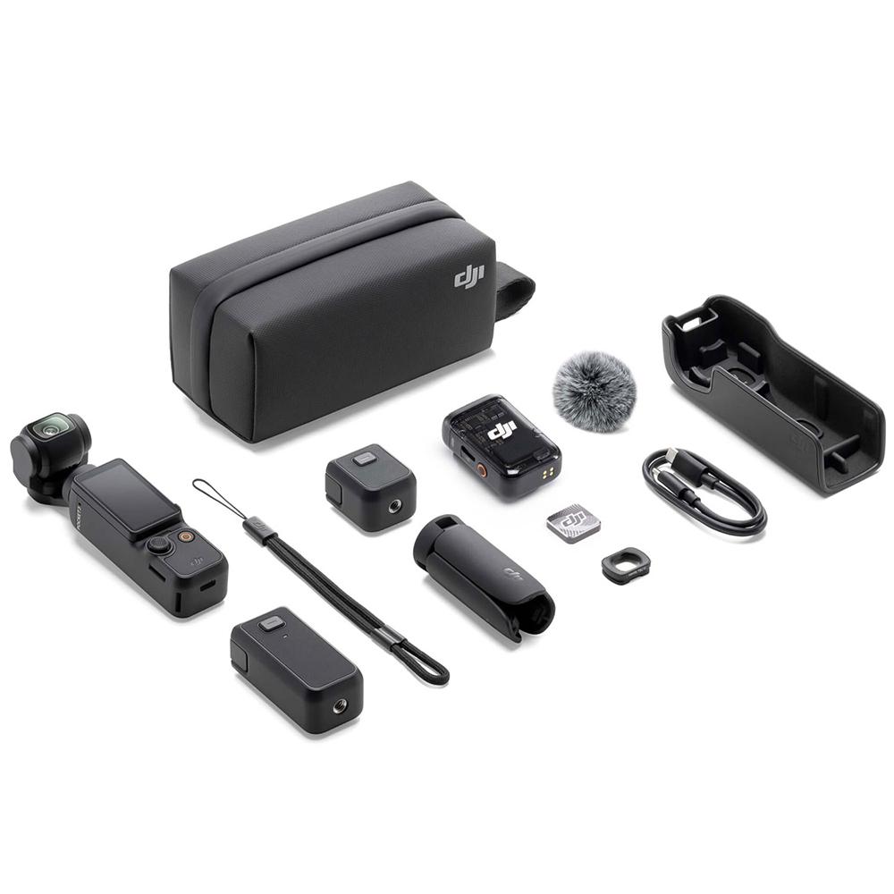 DJI Osmo Pocket 3 Creator Combo 4K 120fps 3-Axis Gimbal + Accessories Bundle