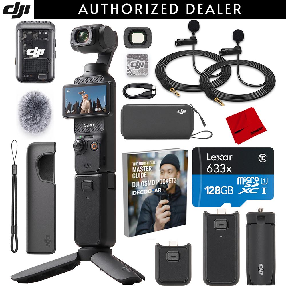 DJI Osmo Pocket 3 Creator Combo 4K 120fps 3-Axis Gimbal + Accessories Bundle