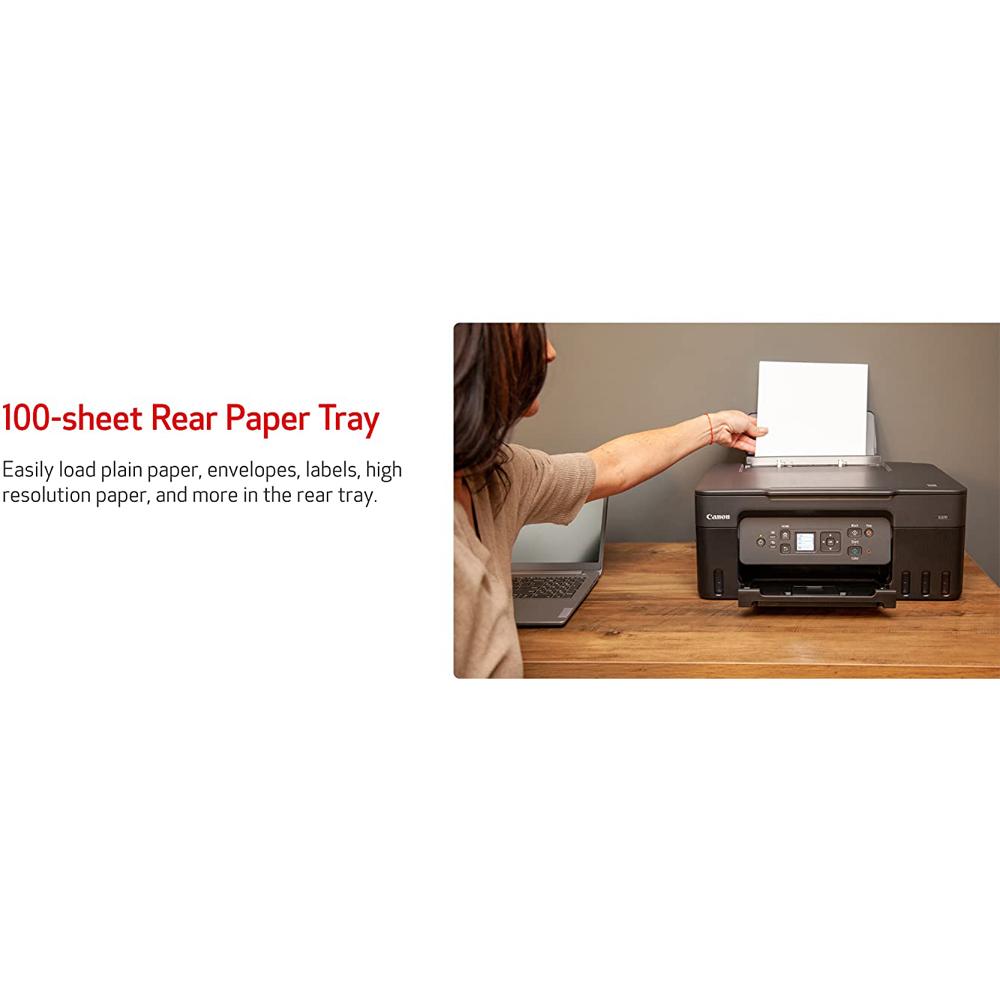 Canon PIXMA G3270 Wireless MegaTank All-in-One Printer with Essentials and Cable