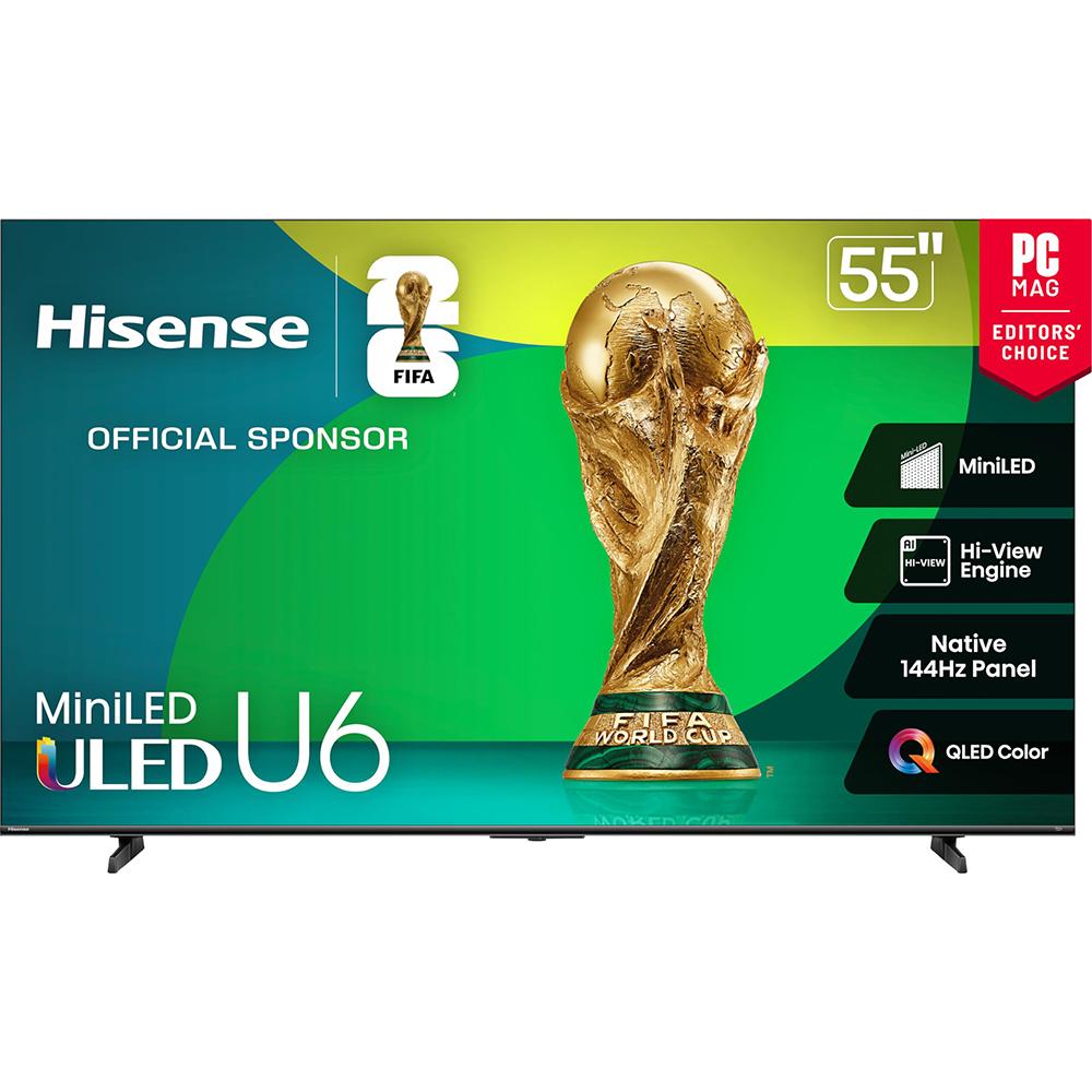 Hisense 55" U6 Series Mini-LED ULED 4K Fire TV - Refurbished