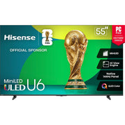 Hisense 55" U6 Series Mini-LED ULED 4K Fire TV - Refurbished