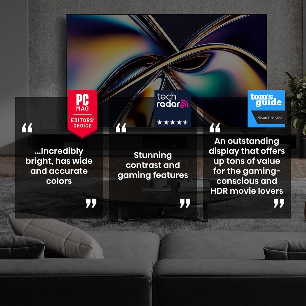 Hisense 75" U8 Series MiniLED ULED 4K Smart Google TV - Refurbished