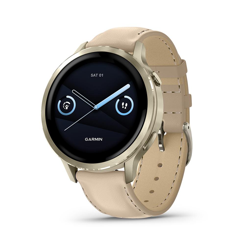 Garmin Venu 4, 41mm Smartwatch, Lunar Gold +2YR Warranty Bundle
