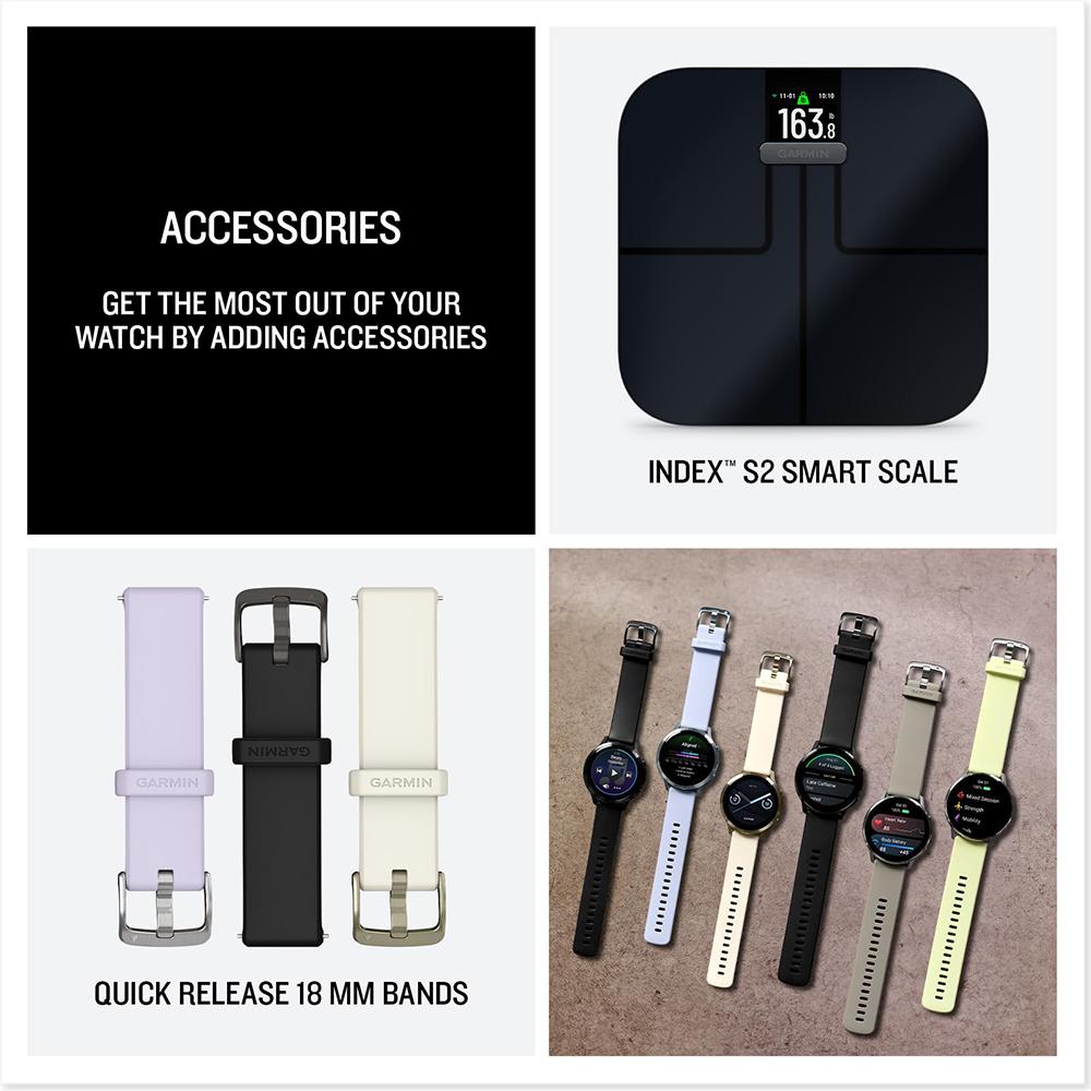 Garmin Venu 4, 41mm Smartwatch, Lunar Gold +2YR Warranty Bundle