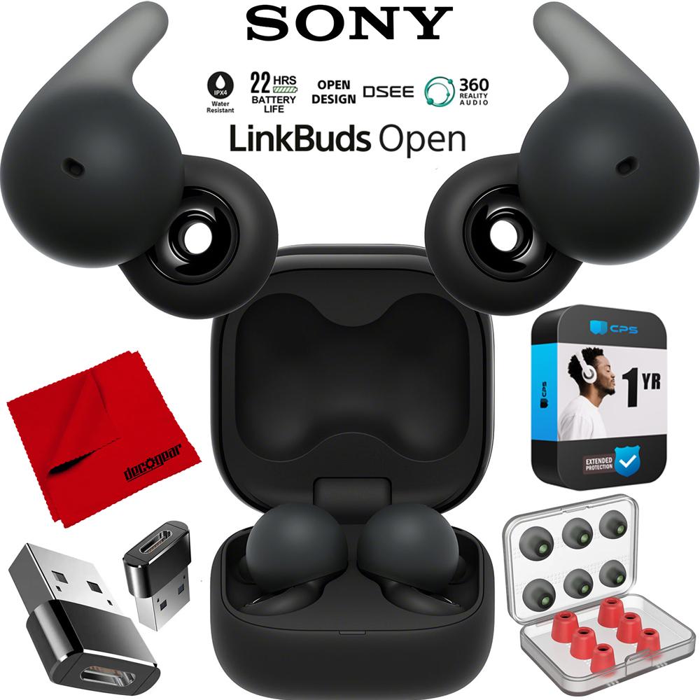 Sony LinkBuds Open Truly Wireless Earbud Headphones Black with 1 Year Warranty
