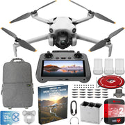 DJI Mini 4 Pro Drone Quadcopter Fly More Combo with RC 2 + Backpack Accessory Bundle