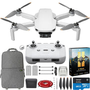 DJI Mini 4K Drone Combo (62min) w/Case & Extra Battery +2YR Extended Warranty Bundle