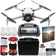 DJI Mini 4 Pro 4K Drone Fly More Combo with RC 2 Remote +Customized Hard Case Bundle