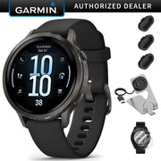 Garmin Venu 4 41mm GPS Smartwatch Slate w/ Black Bundle +Dock Dust Covers Screen Guards