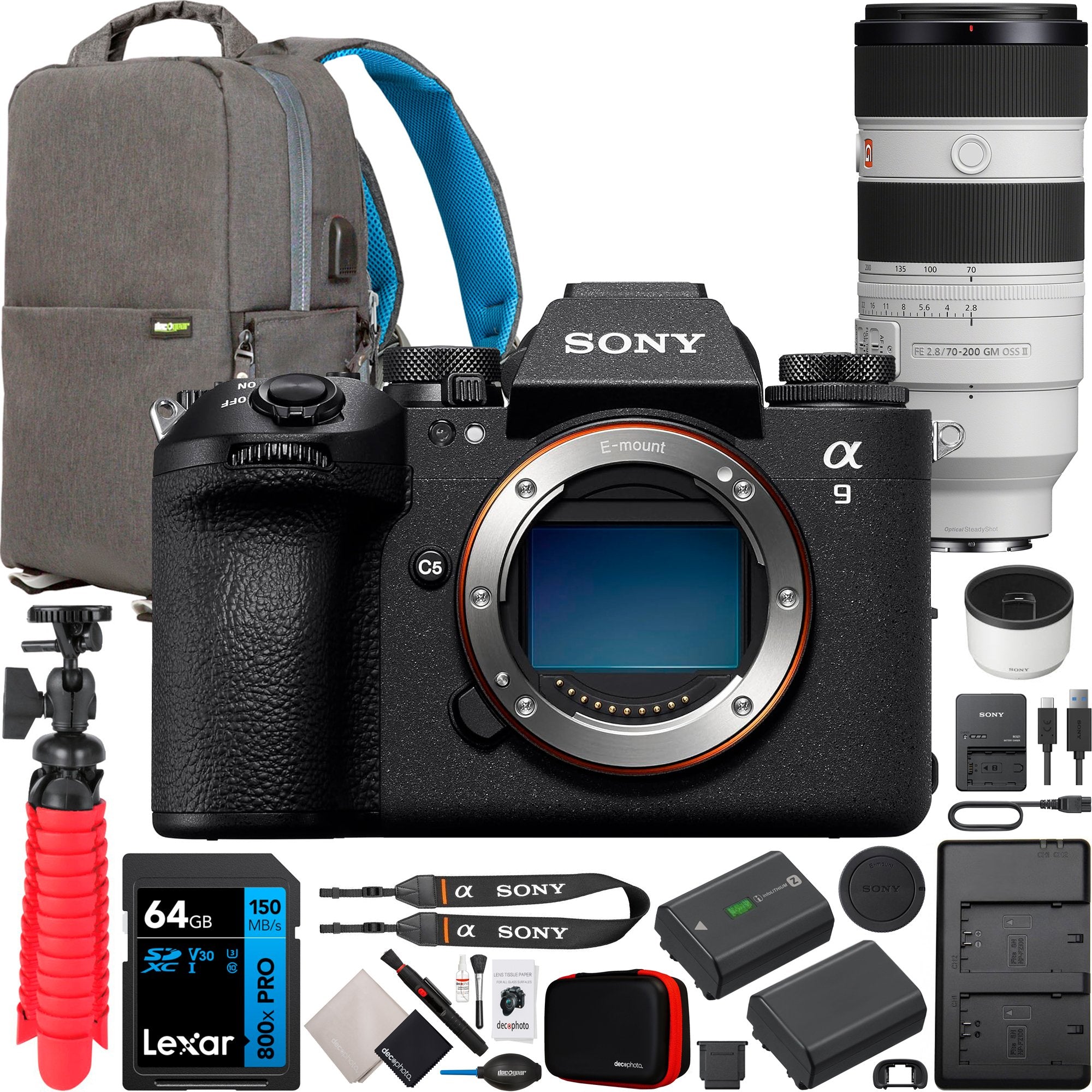 Sony Alpha 9 III Full Frame Mirrorless Camera ILCE-9M3 + 70-200mm F2.8 GM II Lens Kit