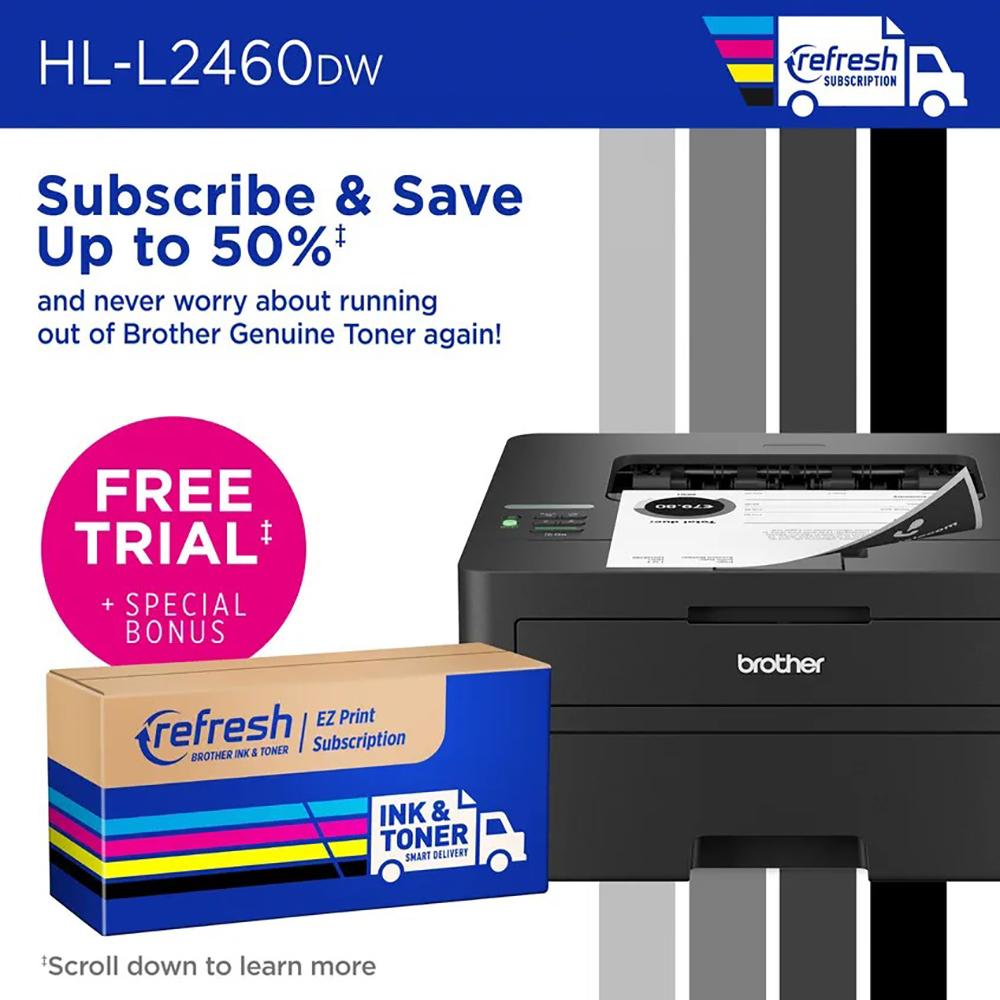 Brother SOHO Laser Printer with High-Yield Toner Black Twin Pack