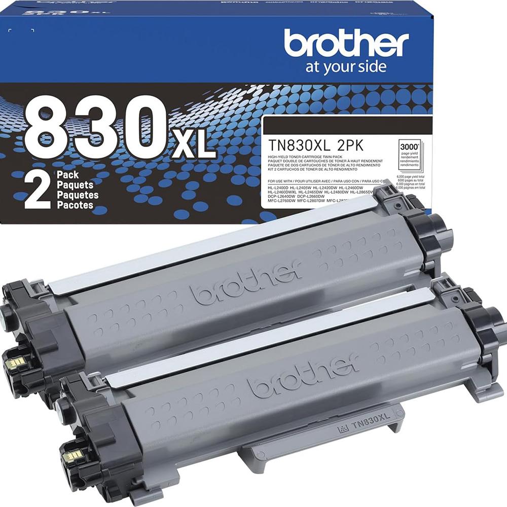 Brother SOHO Laser Printer with High-Yield Toner Black Twin Pack