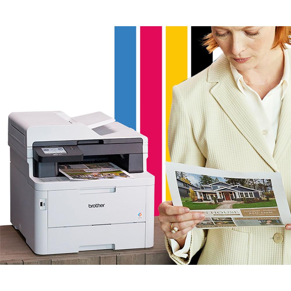 Brother Digital Color All-in-One Laser Printer with Standard-Yield Toner 4 Pack