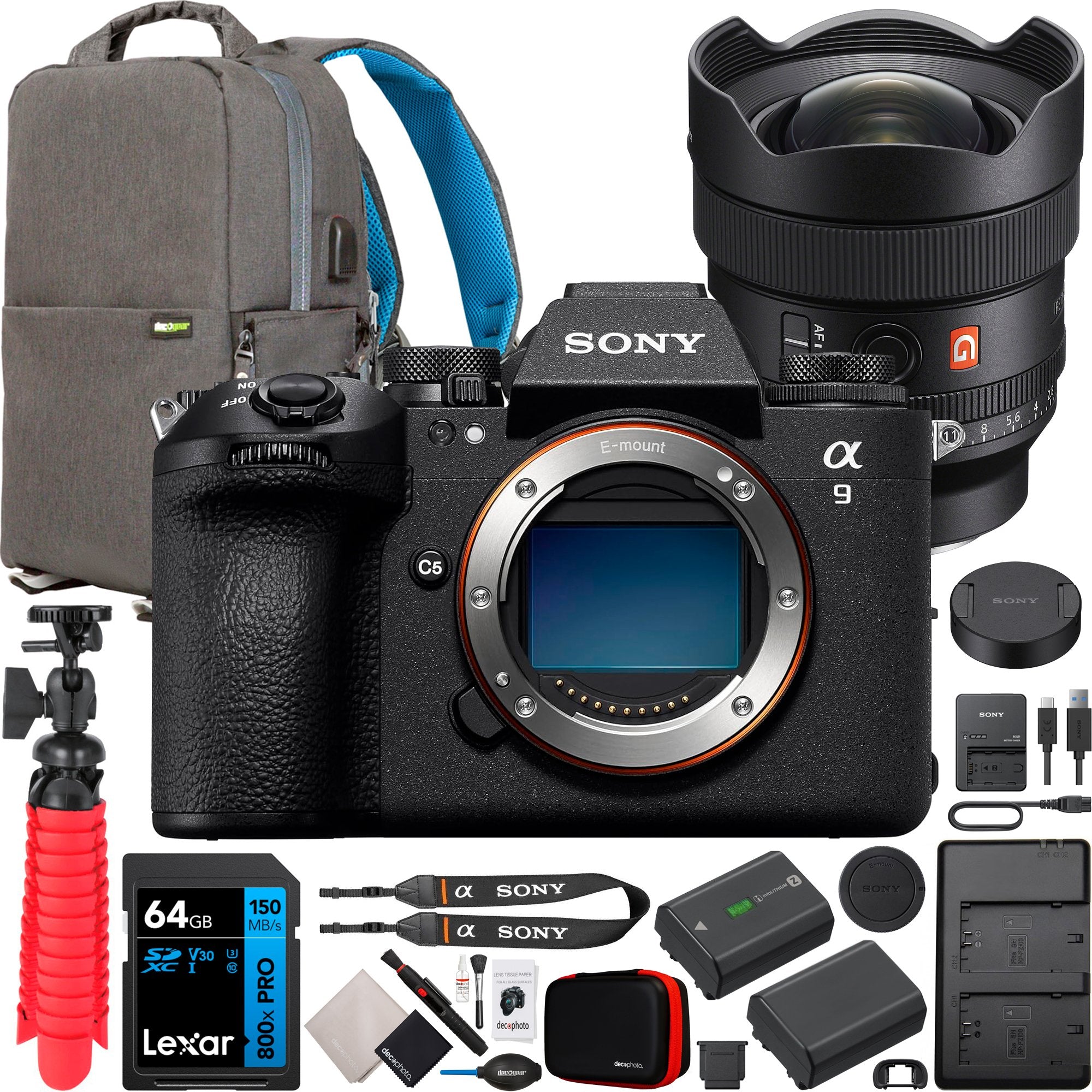 Sony Alpha 9 III Full Frame Mirrorless Camera ILCE-9M3 + 14mm F1.8 GM Lens Bundle