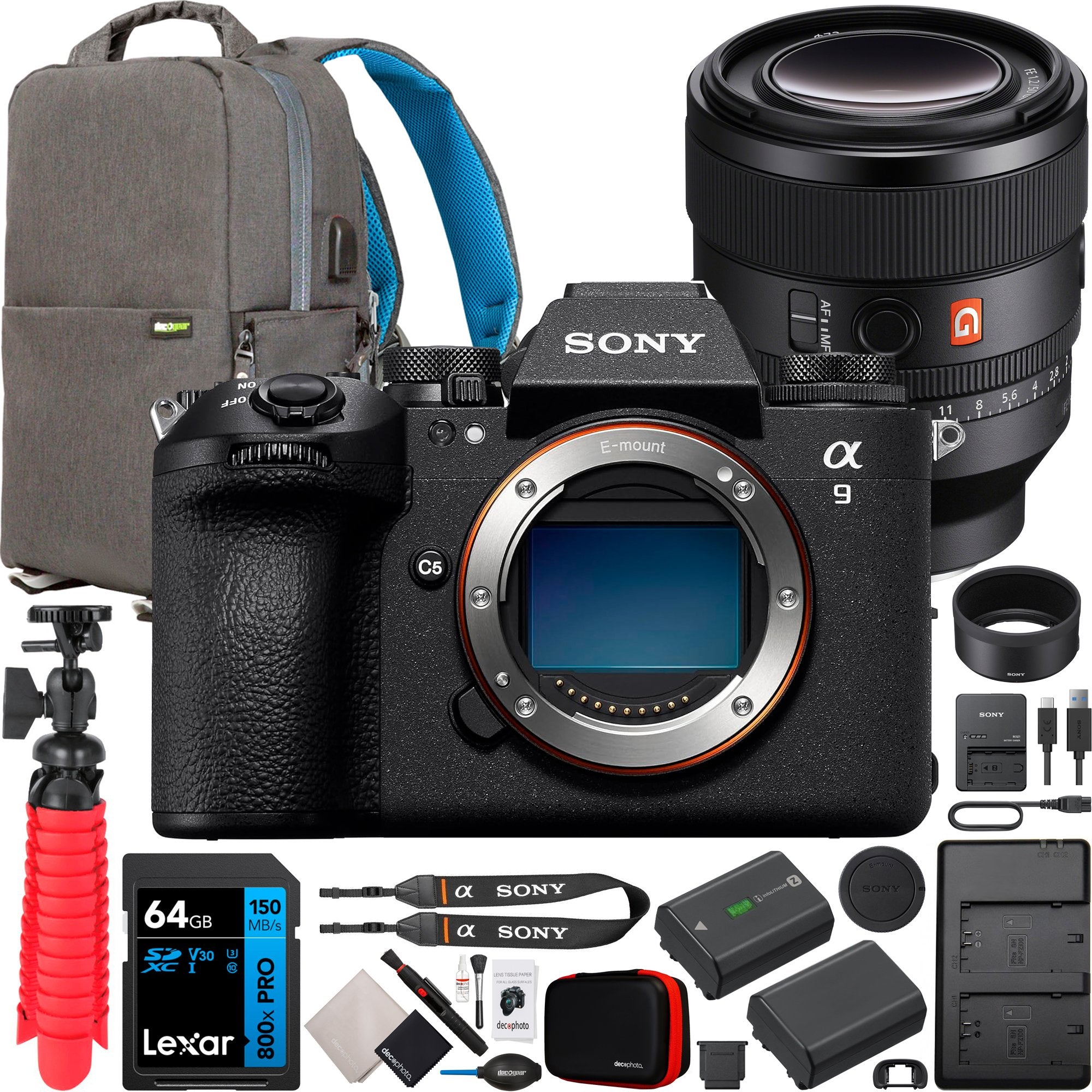 Sony Alpha 9 III Full Frame Mirrorless Camera ILCE-9M3 + 50mm F1.2 GM Lens Bundle