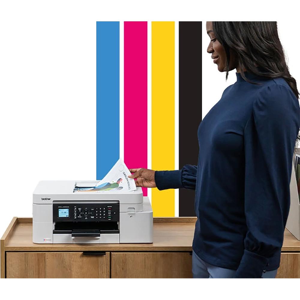 Brother INKvestment 4355 Wireless All-in-One Inkjet Printer + Color Cartridges Bundle