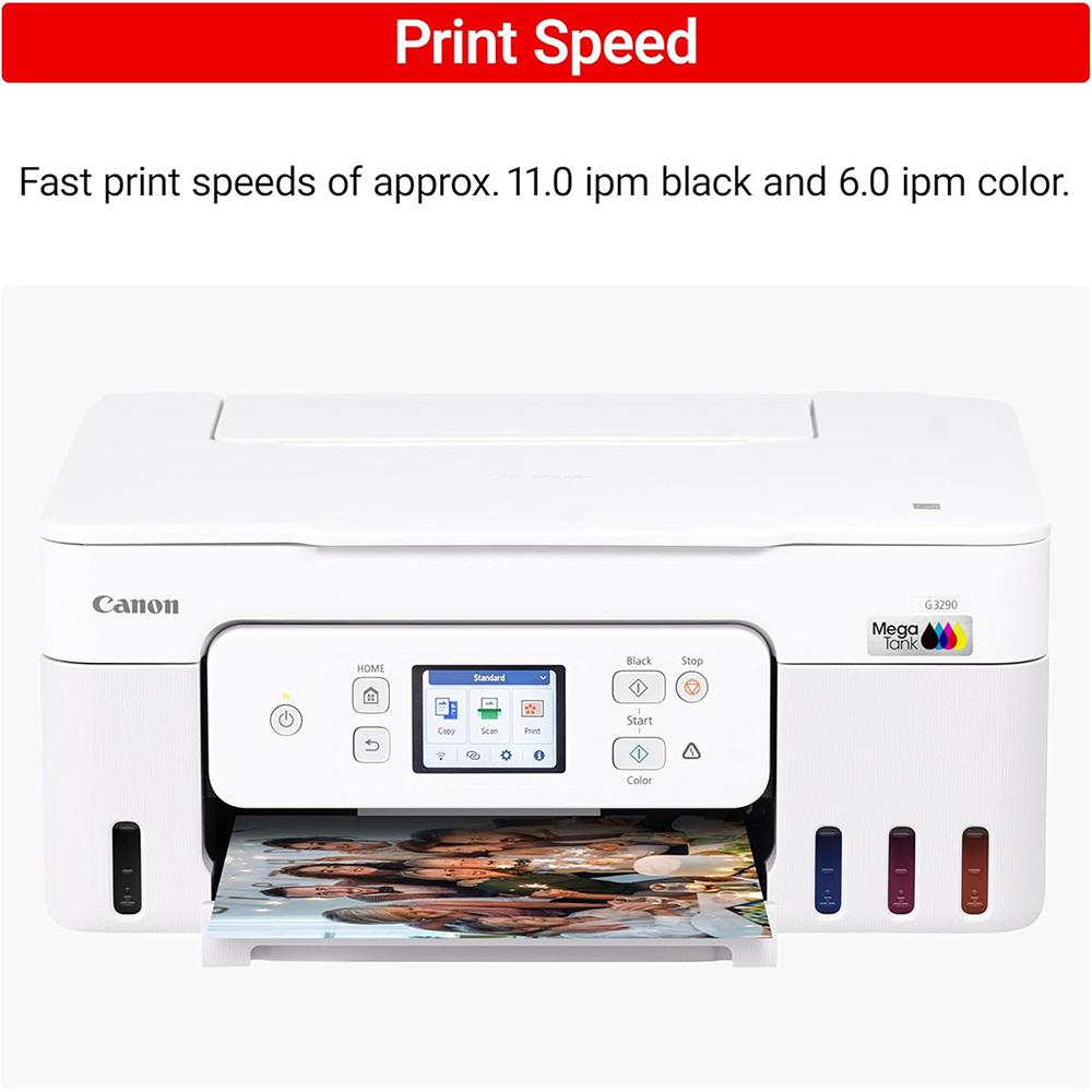 Canon PIXMA G3290 Wireless MegaTank All-In-One Inkjet Printer, Copy, Scanner Bundle