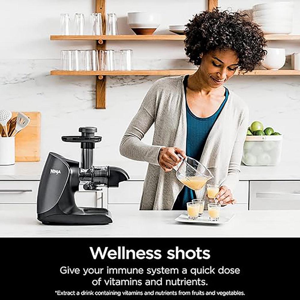 Ninja Ninja JC101 Cold Press Pro Compact Powerful Slow Juicer, Black - Refurbished