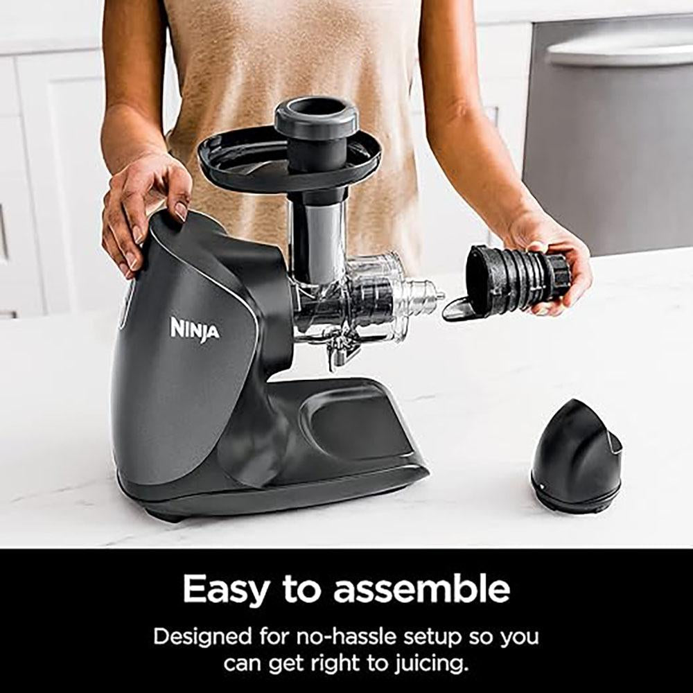 Ninja Ninja JC101 Cold Press Pro Compact Powerful Slow Juicer, Black - Refurbished
