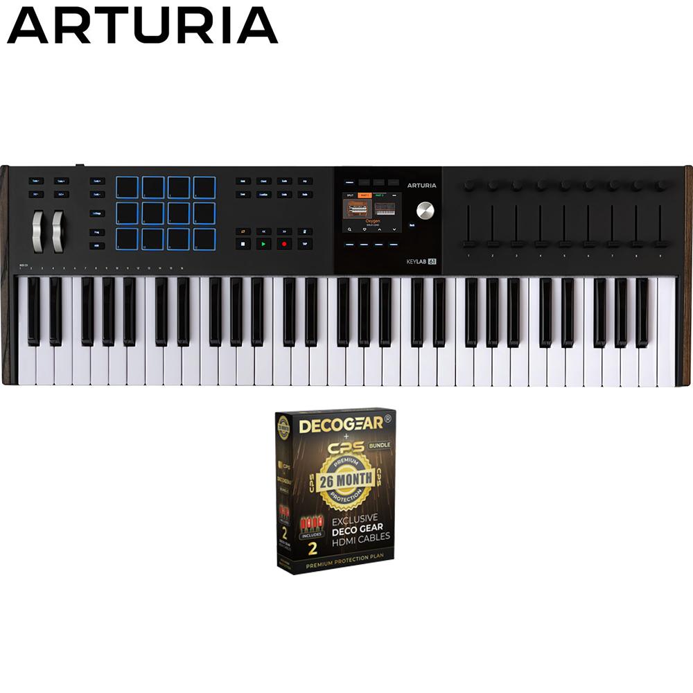Arturia Mk3 61-Key USB MIDI Controller Keyboard Black with 26 Month Protection