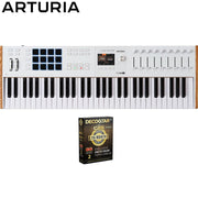 Arturia Mk3 61-Key USB MIDI Controller Keyboard White with 26 Month Protection