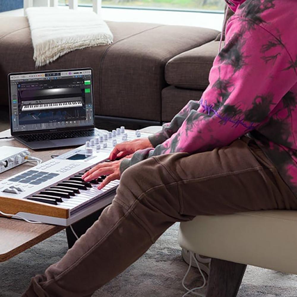 Arturia Mk3 61-Key USB MIDI Controller Keyboard White with 26 Month Protection