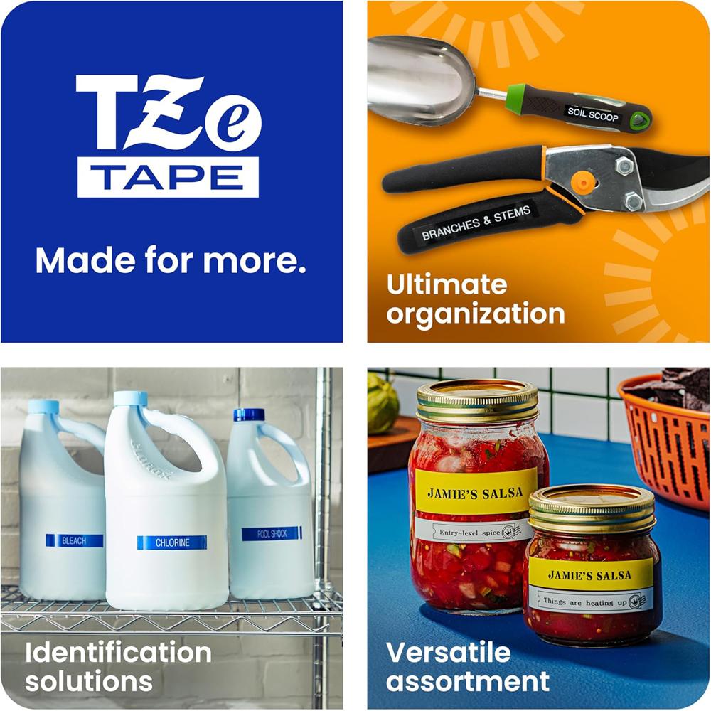 Brother PTD220 Home/Office Everyday Label Maker w/ White Laminated Label Tape