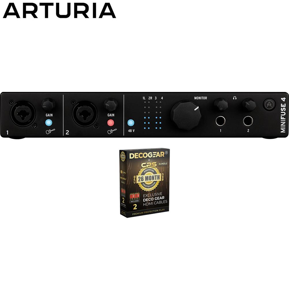 Arturia MiniFuse 4 4x Input USB-C MIDI Audio Interface with 26 Month Protection