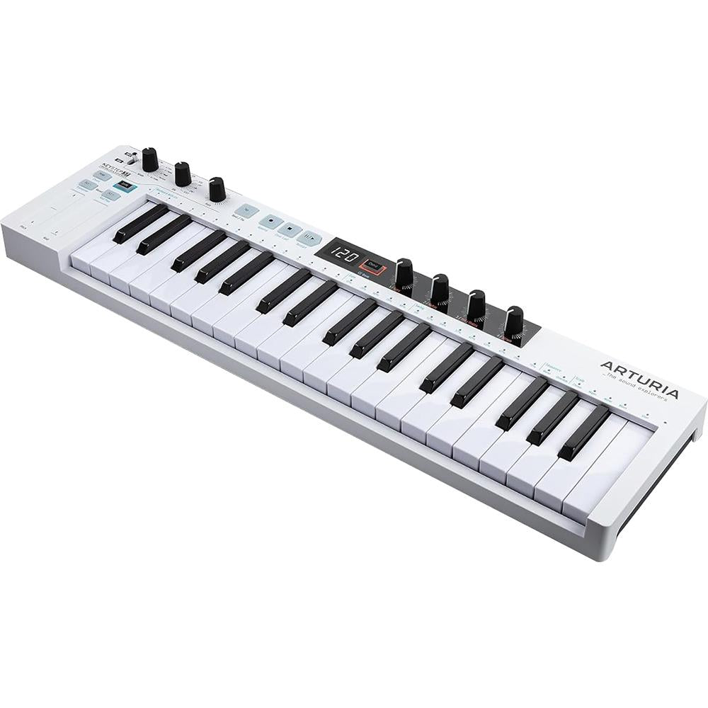 Arturia KeyStep 37-Key MIDI Controller and Keyboard White + 26 Month Protection