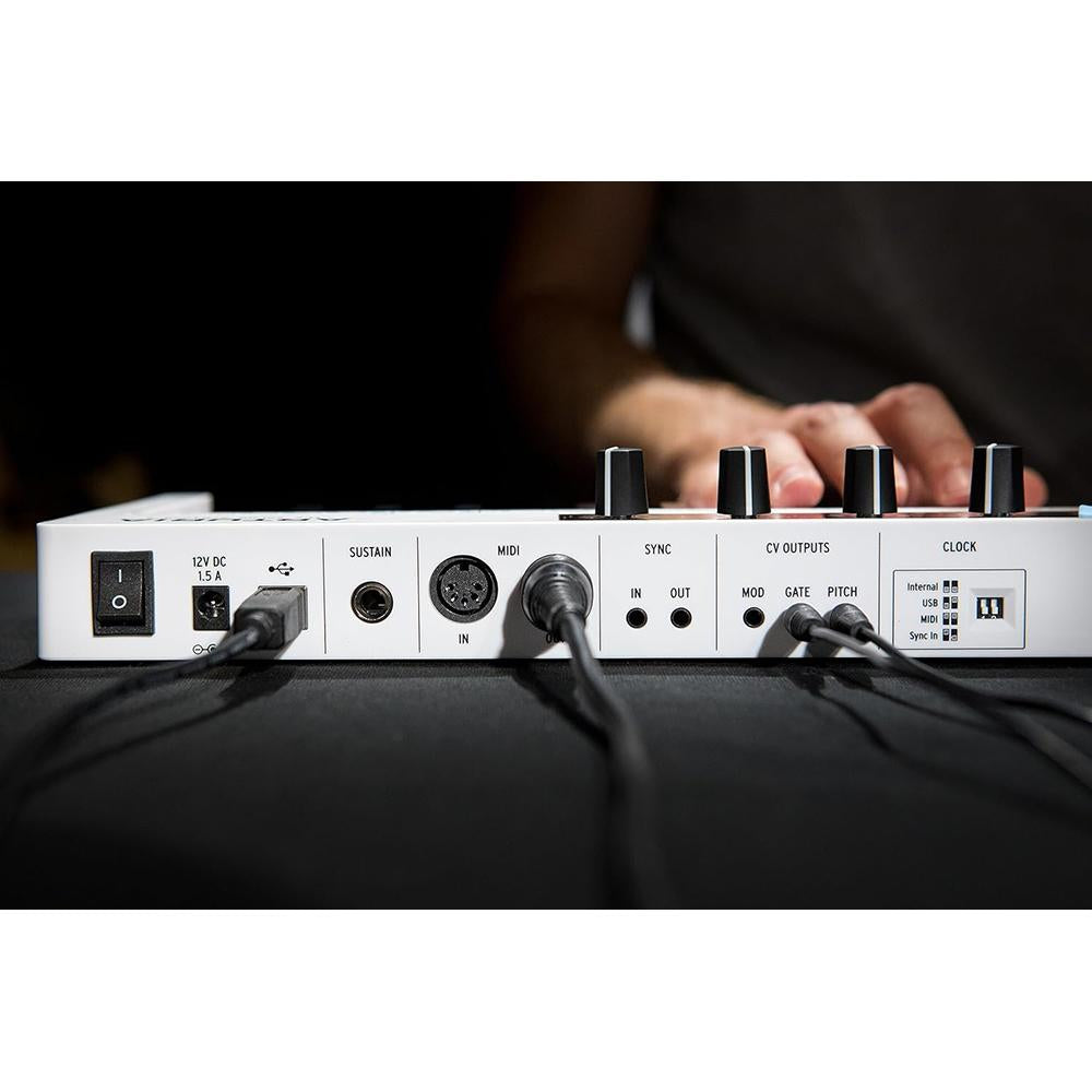 Arturia KeyStep 37-Key MIDI Controller and Keyboard White + 26 Month Protection