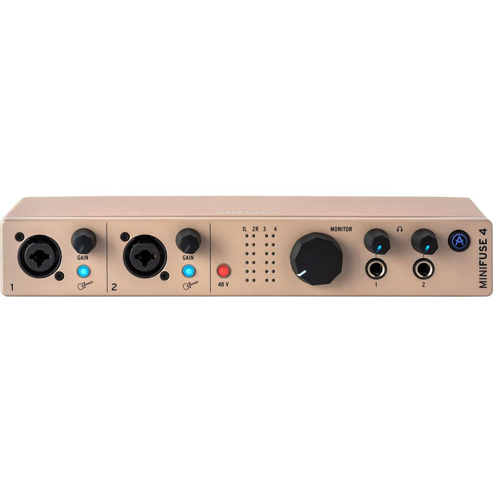 Arturia MiniFuse 4 USB-C Audio Interface Champagne with 26 Month Protection