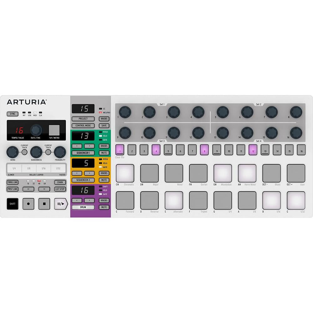 Arturia BeatStep Pro 16-Pad MIDI Controller and Sequencer + 26 Month Protection