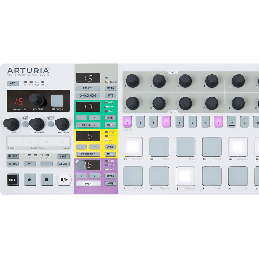 Arturia BeatStep Pro 16-Pad MIDI Controller and Sequencer + 26 Month Protection