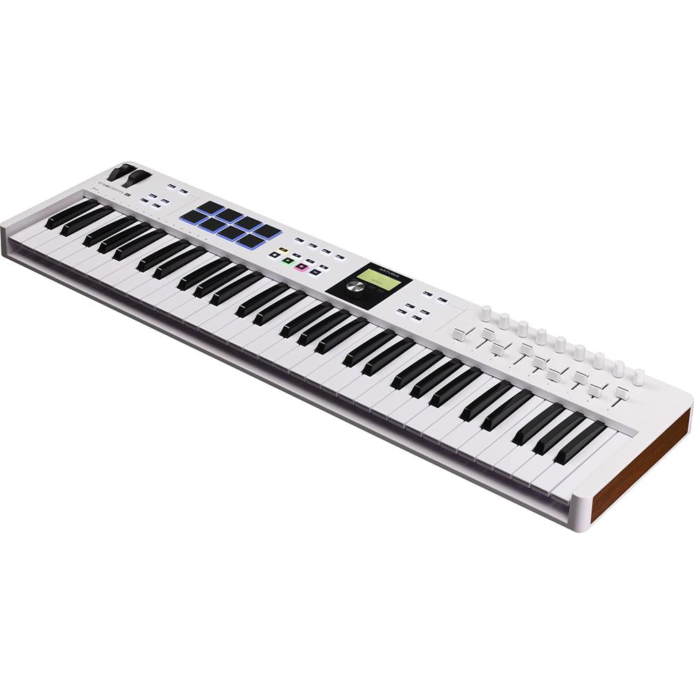 Arturia KeyLab Mk3 61-Key USB MIDI Controller Keyboard White+26 Month Protection