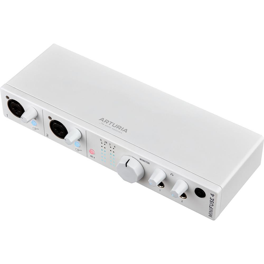 Arturia MiniFuse 4 Portable 4x Input USB-C MIDI Audio Interface, White - Refurbished