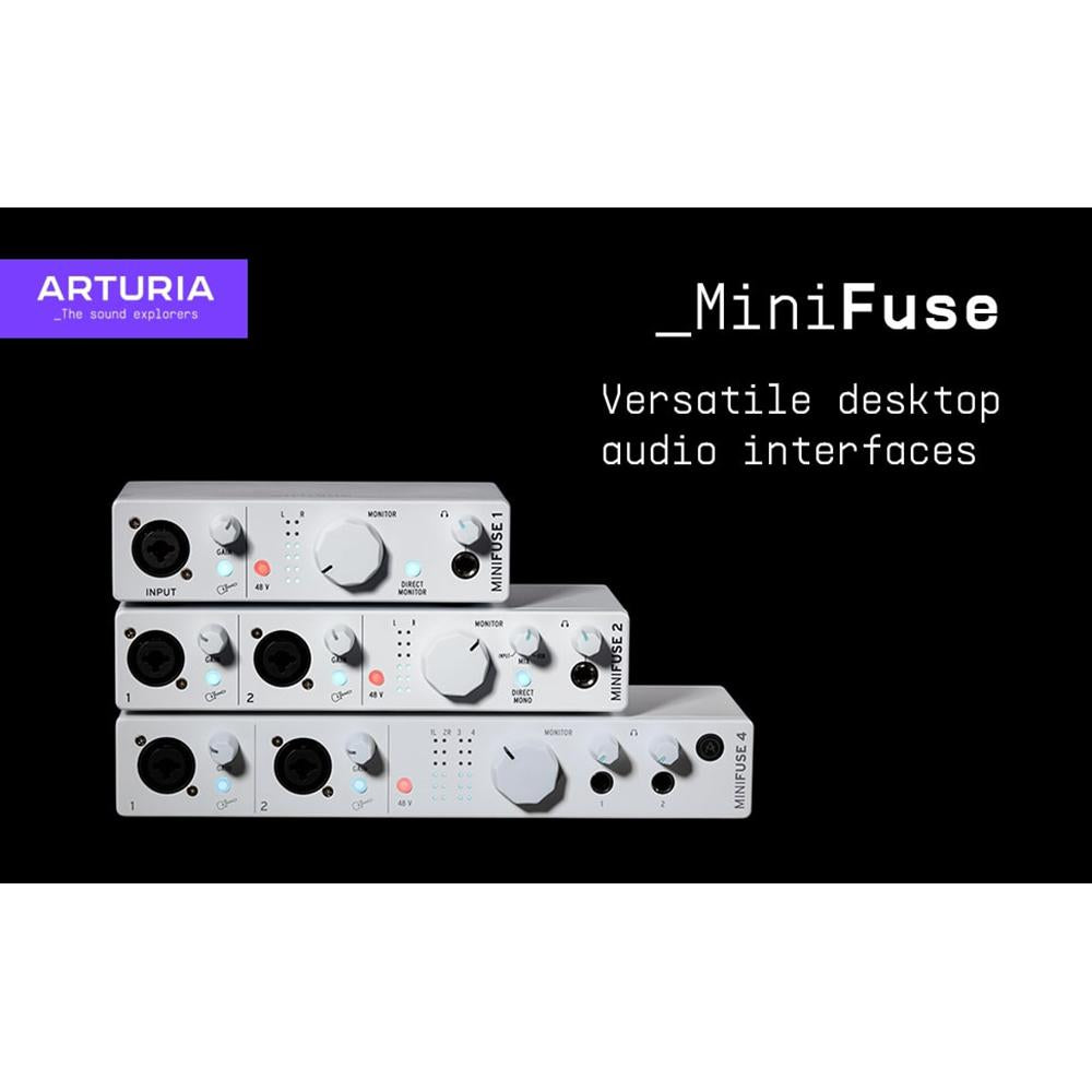 Arturia MiniFuse 4 Portable 4x Input USB-C MIDI Audio Interface, White - Refurbished