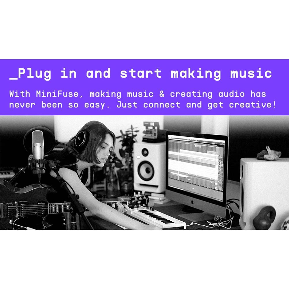 Arturia MiniFuse 4 Portable 4x Input USB-C MIDI Audio Interface, White - Refurbished