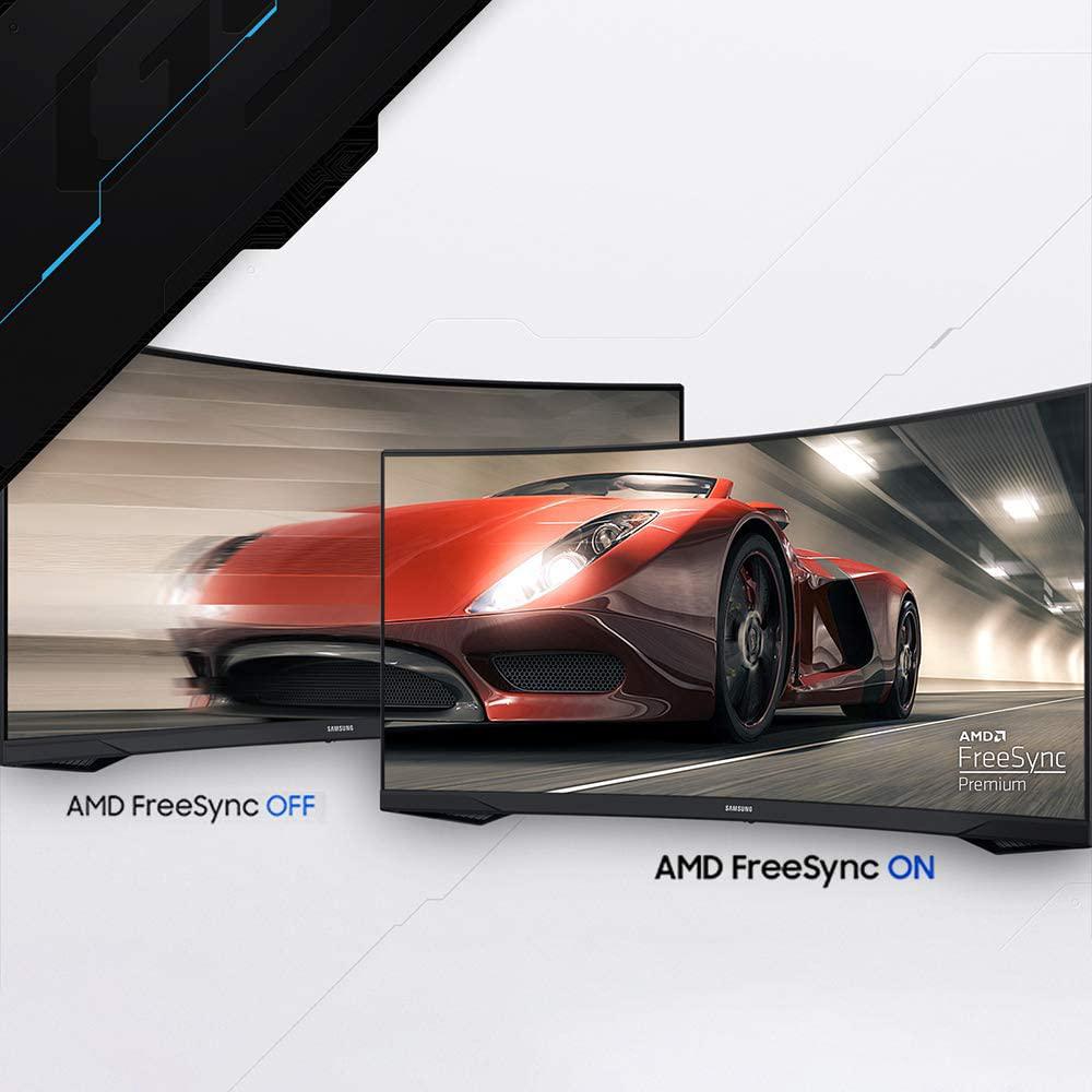 Samsung 34" Odyssey G55T WQHD Curved Gaming Monitor + 26 Months Protection Bundle