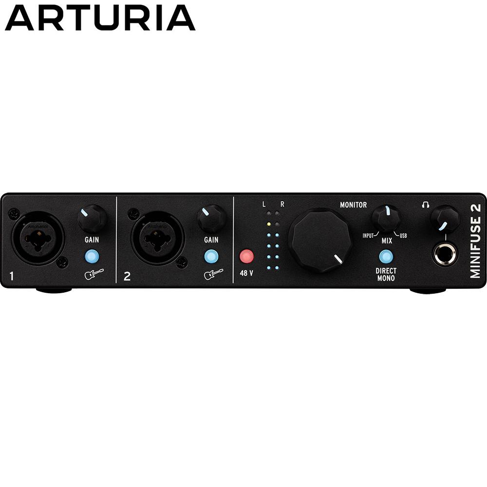 Arturia MiniFuse 2 Portable 2x Input USB-C MIDI Audio Interface Black Renewed