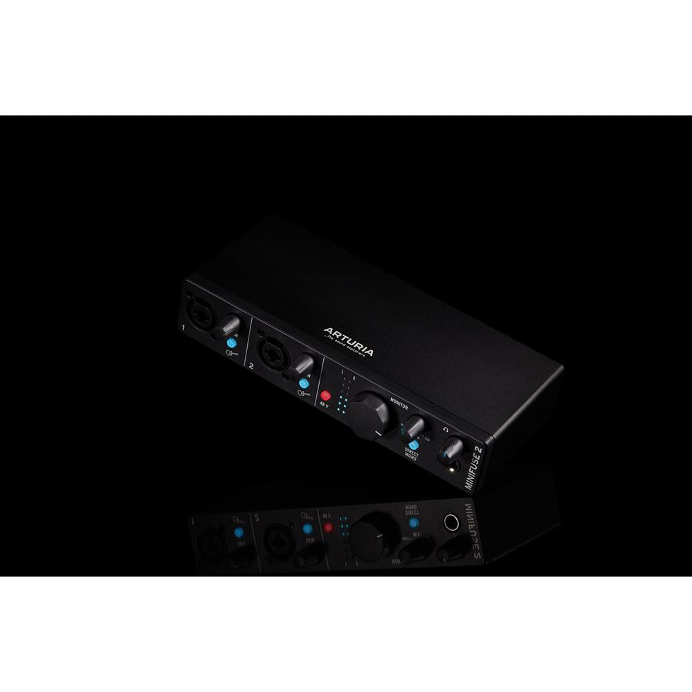 Arturia MiniFuse 2 Portable 2x Input USB-C MIDI Audio Interface Black Renewed
