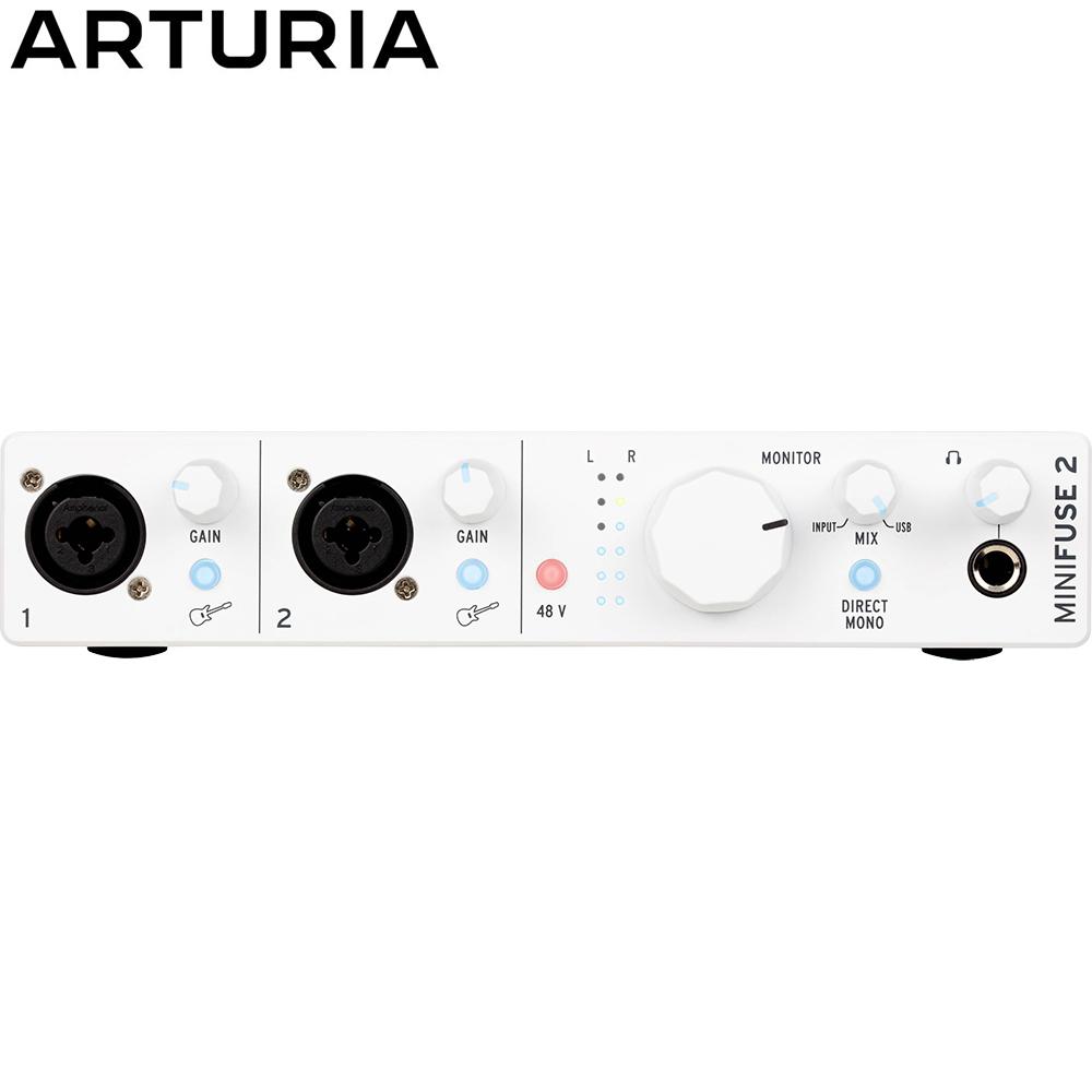 Arturia MiniFuse 2 Portable 2x Input USB-C MIDI Audio Interface White Renewed