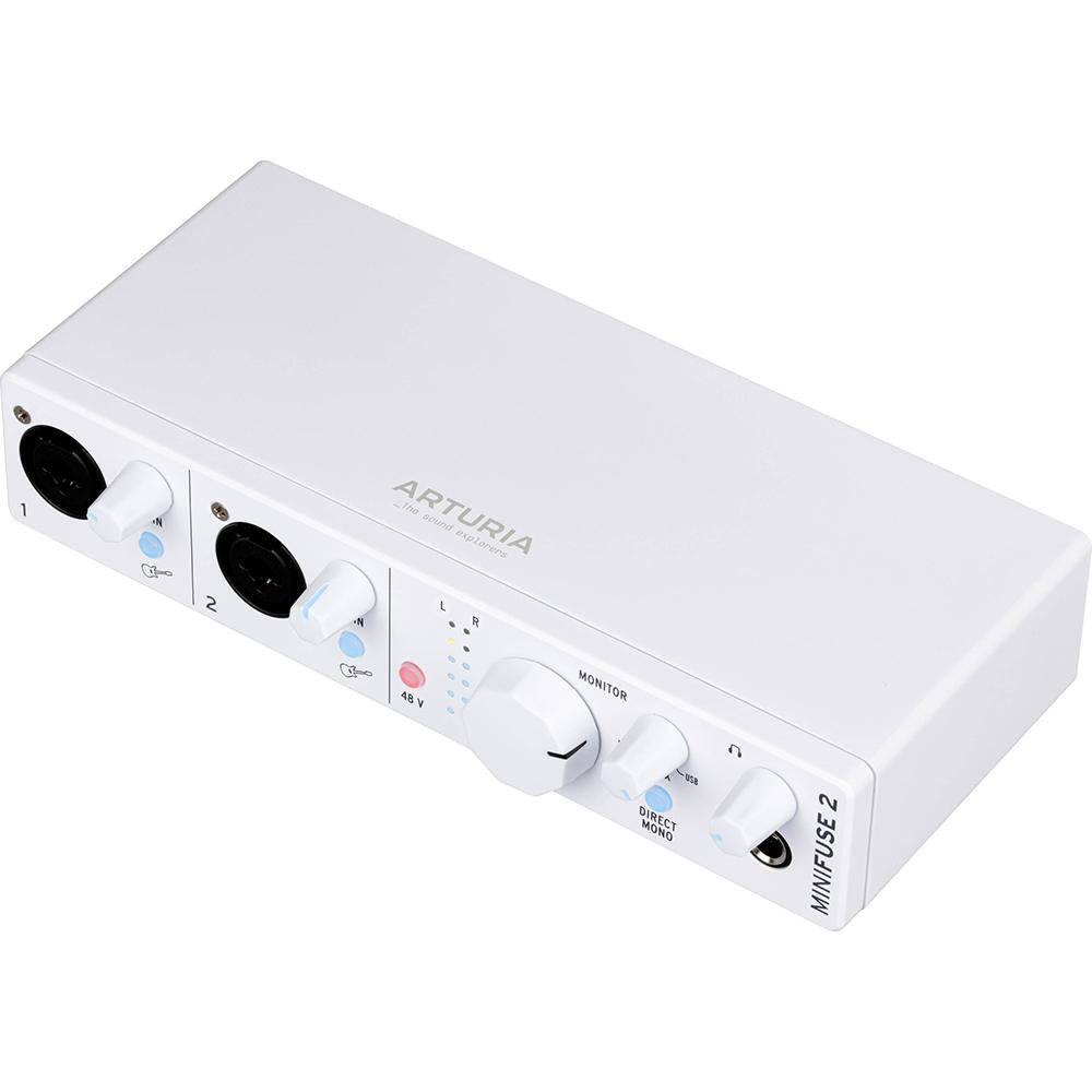 Arturia MiniFuse 2 Portable 2x Input USB-C MIDI Audio Interface White Renewed