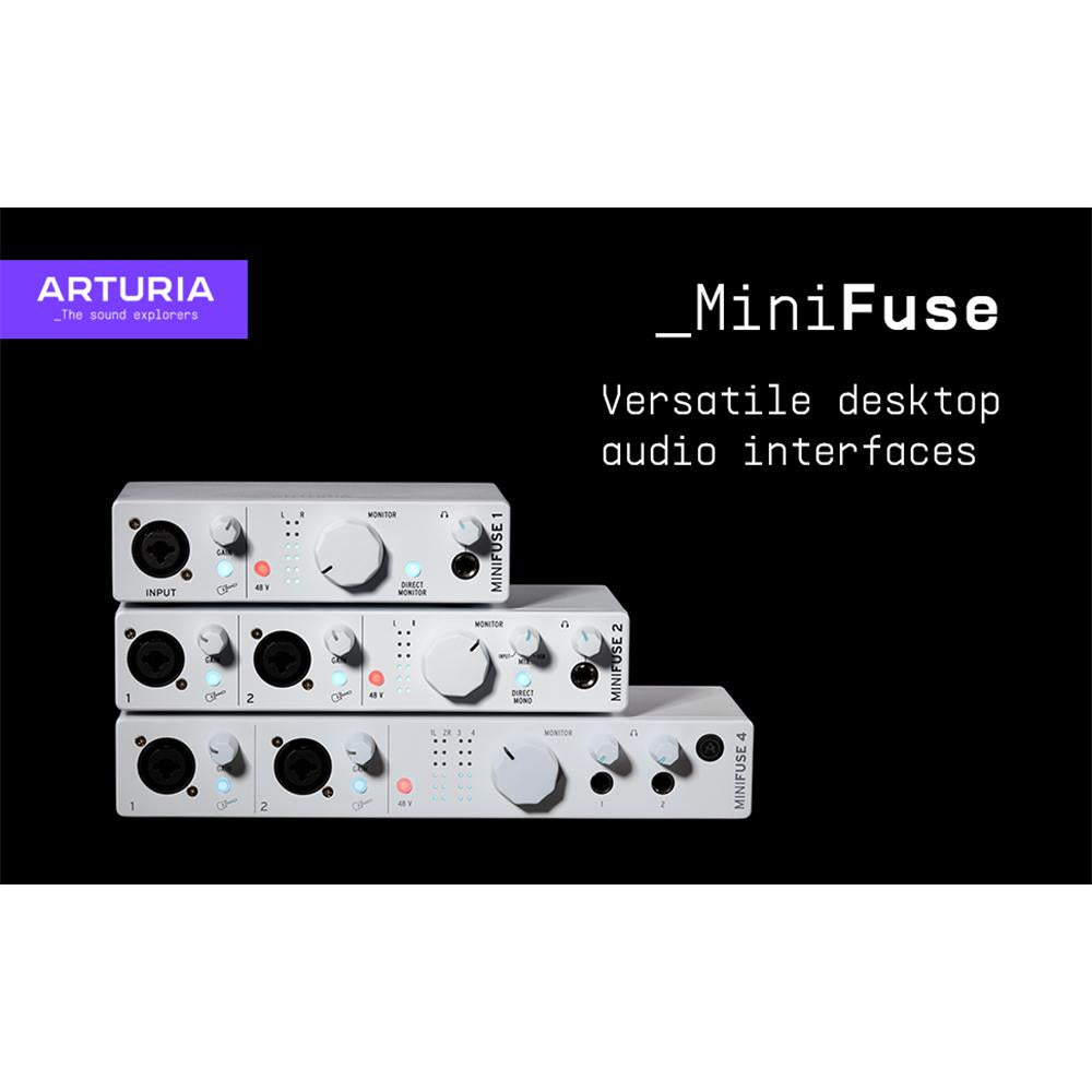 Arturia MiniFuse 2 Portable 2x Input USB-C MIDI Audio Interface White Renewed