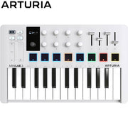 Arturia MiniLab 3 25-Key MIDI Controller Keyboard White Renewed