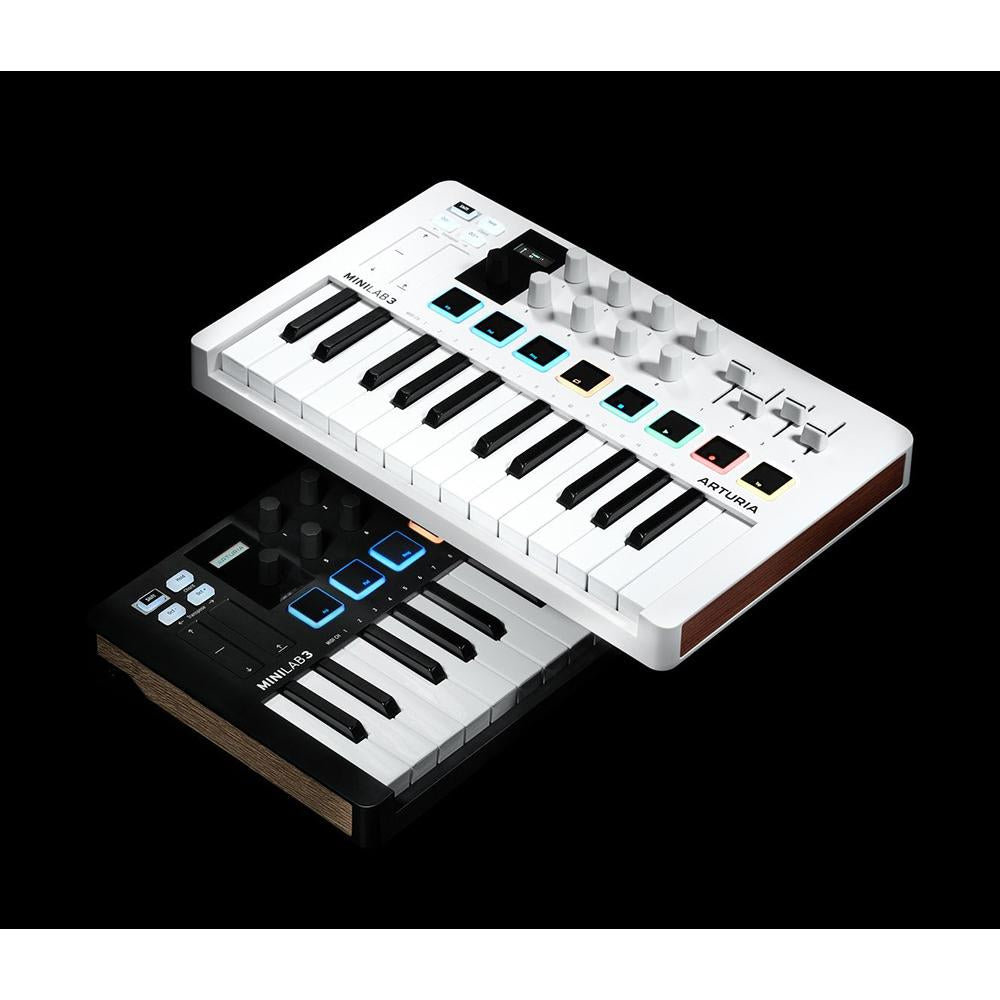 Arturia MiniLab 3 25-Key MIDI Controller Keyboard White Renewed