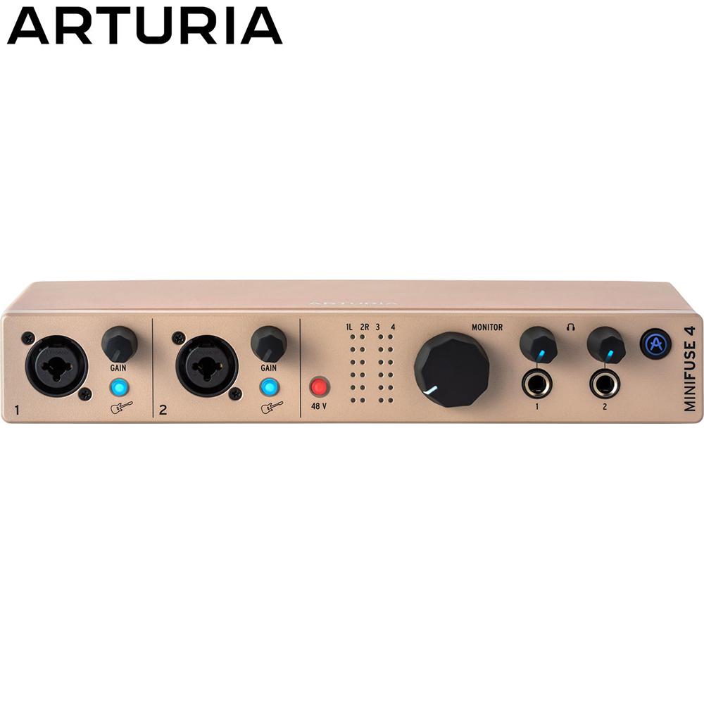 Arturia MiniFuse 4 USB-C Audio Interface Champagne Renewed