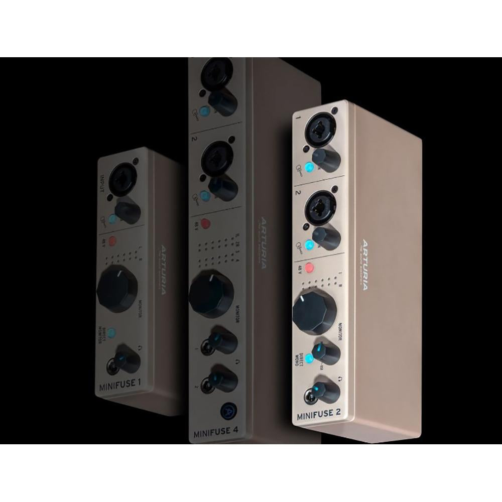 Arturia MiniFuse 1 Portable Single Input USB-C MIDI Audio Interface, White - Refurbished