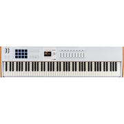 Arturia KeyLab 88 mk3 88-Key Weighted Hammer MIDI Controller Keyboard, White-Refurbished