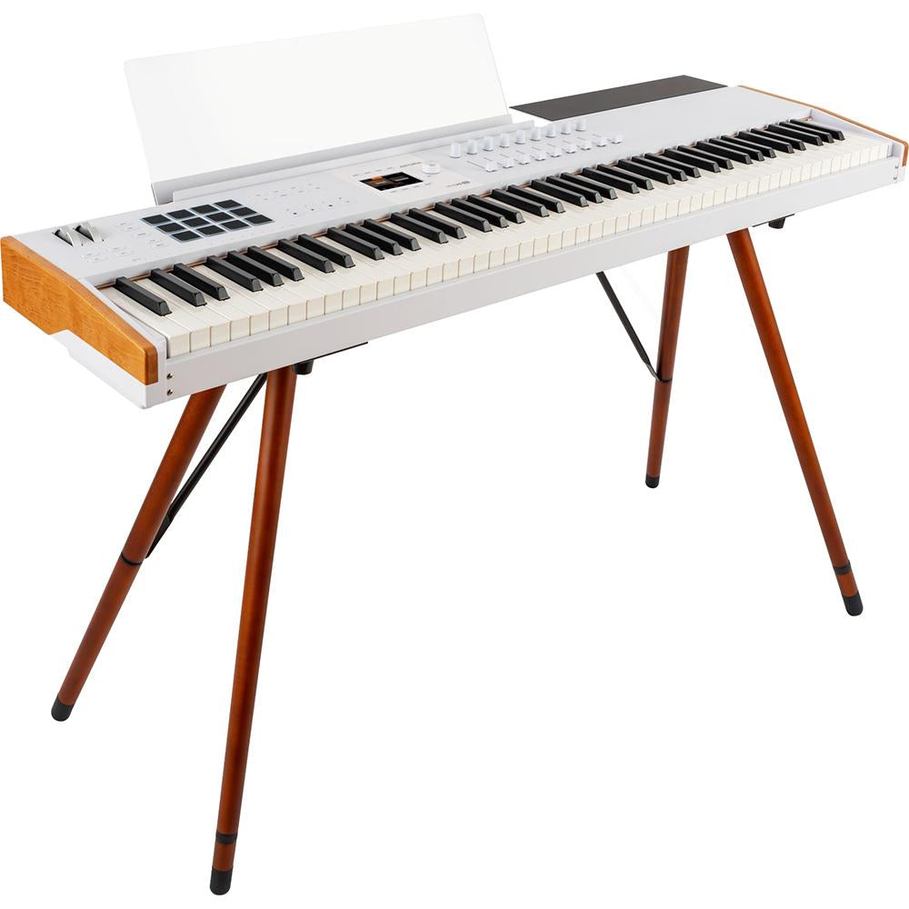 Arturia KeyLab 88 mk3 88-Key Weighted Hammer MIDI Controller Keyboard, White-Refurbished
